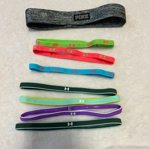 Lot of 8 PINK and Under Armour Headbands
